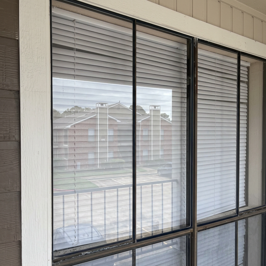 Streak-free window glass after a professional cleaning